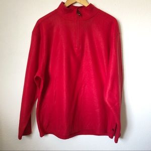 NWOT Hawke & Co Red Microfleece Sweater Size XL